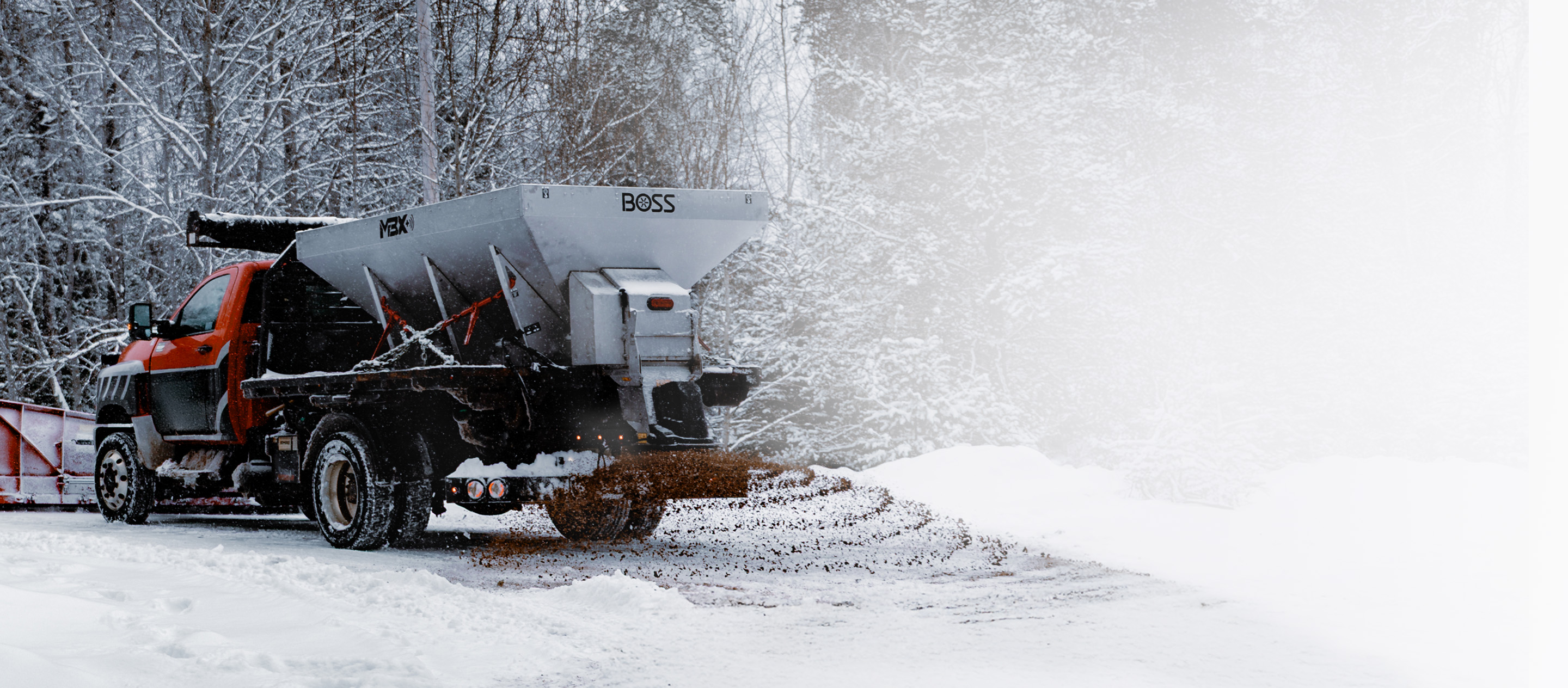 Picture of a BOSS MBX+ Spreading Sand
